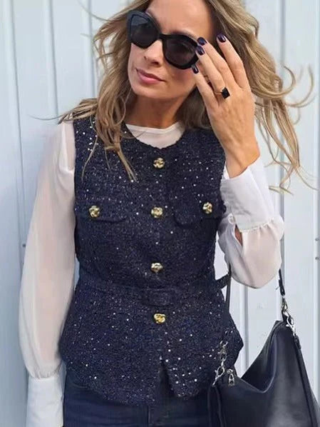 ANNA | Sequin Vest