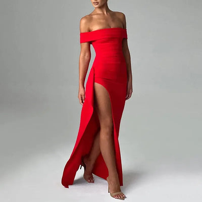 STINA | Off-Shoulder Splitt Kjole